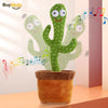 Rechargeable Dancing Cactus Toy - Singing, Talking, and Recording Plush Toy