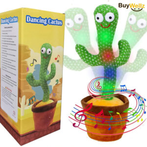 Interactive Dancing Cactus Toy – Sings, Records, and Dances with Lights